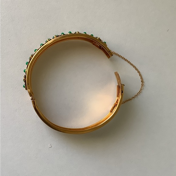 NWOT vintage Brass & turquoise bracelet bangle - Picture 6 of 7
